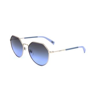 Levi's Unisex Octagon Sunglasses Gradient Lenses - Lilac Silver Steel - One Size