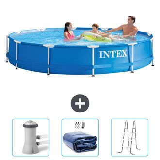 Intex Piscina Con Estructura Redonda - 366x76 Cm - 6-piezas Scb83