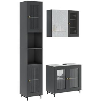 Vicco Malte, Gris, 3 Partes Con Unidad Alta, Vicco