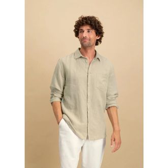 Circle Of Trust Jared LS Shirt - Heren - Casual Overhemden - Beige - XL - Overhemden