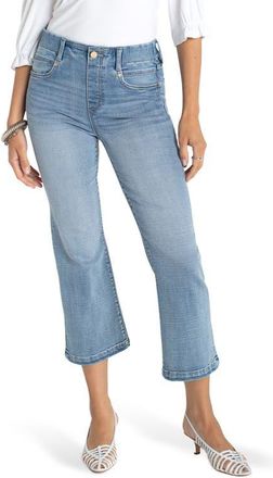 Liverpool L.A. Gia Glider Tulip Hem Pull-On High Waist Crop Flare Jeans in Bryce Canyon at Nordstrom, Size 16