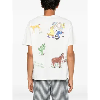 Bode Graphic Print T-Shirt - White