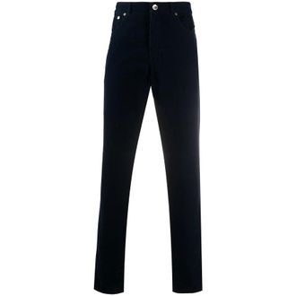 Brunello Cucinelli MenS Navy Straight Leg Trousers, Size 29