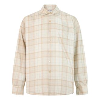 Our Legacy Ruitjeshemd - Heren - Casual Overhemden - Beige - M - Katoen - Overhemden