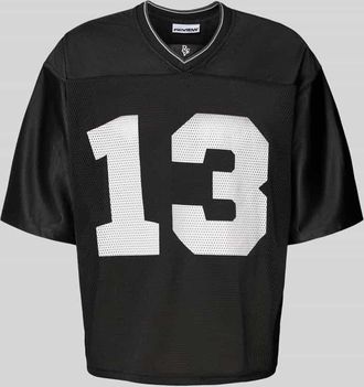 Review Trikot mit Label-Stitching in Black, Gr&ouml;&szlig;e XXL