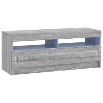 vidaXL Mueble De Tv Led Sonoma Gris Madera De Ingenier&iacute;a Vidaxl