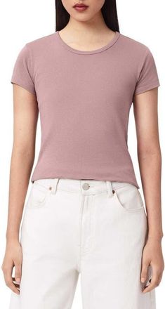 AllSaints Stevie Cotton T-Shirt in Dusty Lilac at Nordstrom, Size X-Small