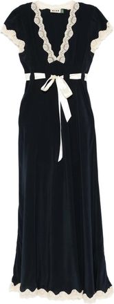 Rixo Marlice Lace-detail Tie-detail Midi Dress