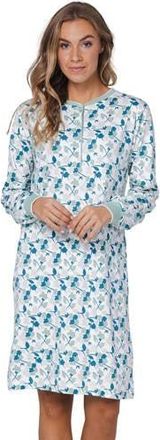 Pastunette nachthemd groen/wit/blauw