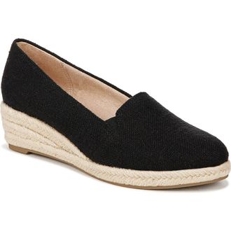Life Stride Kamille Espadrille Wedge Slip-On in Black at Nordstrom, Size 10