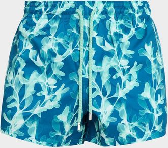 Vilebrequin Men & apos;s X-Ray Seaweed Swim Shorts
