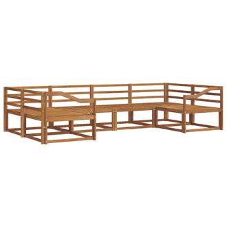 vidaXL Conjunto De Sof&aacute;s De Exterior 6 Pcs Natural Vidaxl
