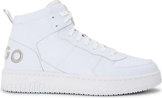HUGO BOSS Hugo Mens Hito Blub 10263194 01 High Top Trainers in White - Size UK 9