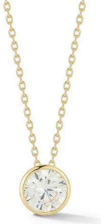 Glaze Jewelry 14K Gold Plate Round Solitaire Pendant Necklace at Nordstrom Rack