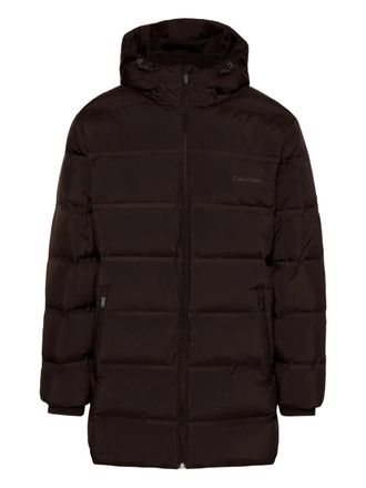 Calvin Klein hooded jacket - men - Polyester/Duck Down/Duck Feathers - L - Black