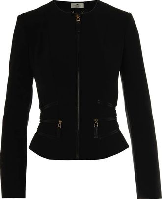 Elisabetta Franchi Giacca con zip - Nero