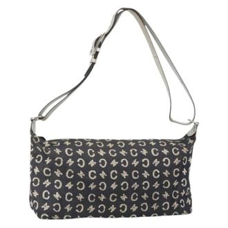 Celine Pre-owned Shoulder Bags, female, Blue, Size: ONE SIZE Pre-owned Vintage Macadam Canvas Shoulder Bag