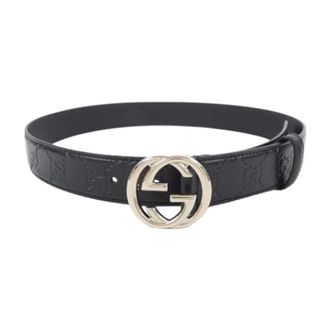 Gucci Pre-owned Standard belt - female - Gucci Vintage - Vintage Belts - Black - ONE SIZE - Pre-owned