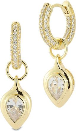 Glaze Jewelry 14K Over Silver Cz Earrings