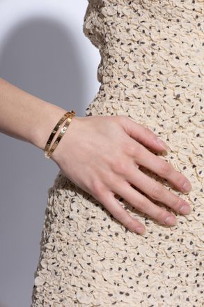 Tory Burch Bracelet With Logo, Womens, Gold