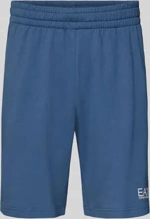 Emporio Armani Sweatshorts mit Logo und Eingrifftaschen in Sky, Gr&ouml;&szlig;e XXXL