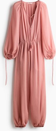 H&M Oversized Overall mit Balloon Leg - Pink