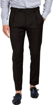 Berwich Uomo, Pantaloni, Nero, S, new