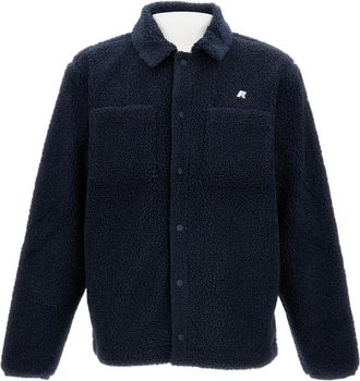 K-Way Blue Sherpa Polar Reversible Fleece Overshirt