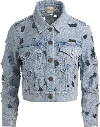 Alice & Olivia Jack met geborduurde ringlets - Blauw