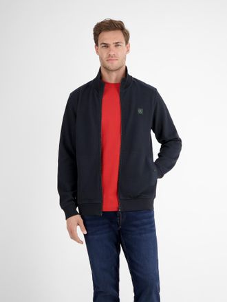 Lerros Sweatjacke LERROS, Herren, Gr. XXL, classic navy, Sweatware, Obermaterial: 83% Baumwolle, 16% Polyester, 1% Elasthan, unifarben, normal h&uuml;ftbedeckend,