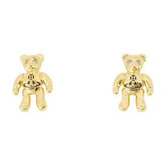 Vivienne Westwood Robijnen Kleine Oorbellen - Dames - Oorbellen - Geel - ONE Size - Accessoires