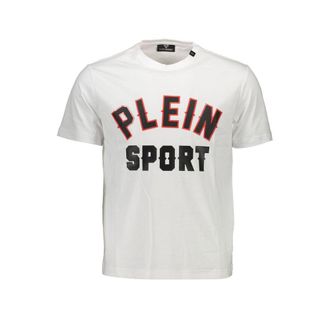 Plein Sport White Cotton Men Mens T-Shirt