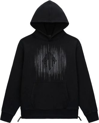 Rta Felpa Jordan con monogramma e cappuccio - Nero