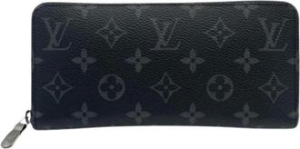 Louis Vuitton Vintage, unisex, Zwart, ONE Size, Pre-owned Long Wallet (bi-fold)