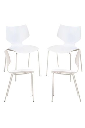Regalos Miguel Packs Sillas Comedor - Pack 4 Sillas Plecy - Blanco