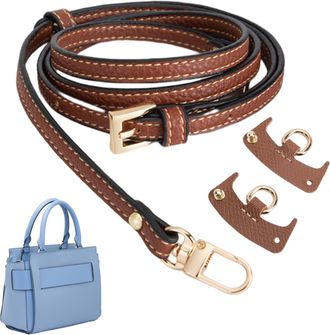 Generic Handbag Strap - PU Leather Replacement | Straps for Purses with 2 Buckles,for Women Shoulder Small Handbag