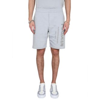 Alexander McQueen Hombre, Pantalones cortos, Azul, Talla: L
