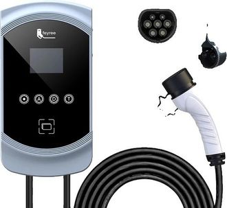 OEM Cargador Para Coches El&eacute;ctricos, Control Inteligente, M&uacute;ltiples Funciones De Seguridad, 22 Kw 32 A Trif&aacute;sico, Tipo 2-b
