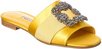 Manolo Blahnik Martamod Satin Sandal
