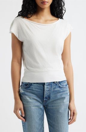 BDG Off the Shoulder Banded Top in White at Nordstrom, Size X-Small