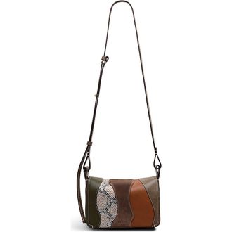 Radley London Westwell Lane - Patchwork Small Flapover Crossbody Bag in Coffee at Nordstrom