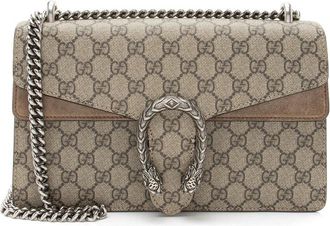 Gucci Beige Coated Canvas & Suede Dionysus Medium Shoulder Bag (Authentic Pre-Loved)