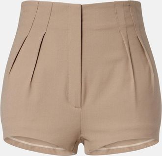 MUGLER Pleated shorts