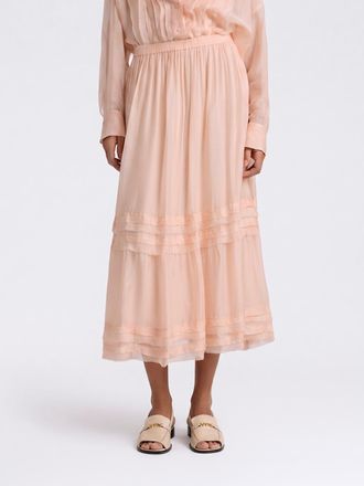 Momoni Silk Blend Midi Skirt