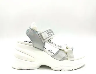 Renato Garini Womens Dmd Hybrid Sandal Sneaker In White/silver