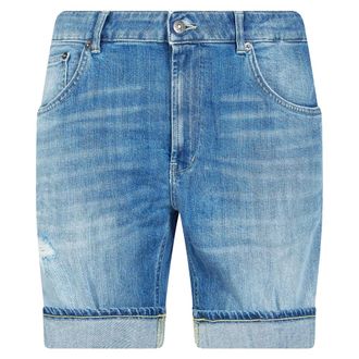 Dondup Denim Shorts, male, Blue, Size: W33 Derick Bermuda Shorts