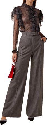 Philosophy di Lorenzo Serafini Philiosophy di Lorenzo Serafini Metallic Ruffled Woven Blouse Size XXS