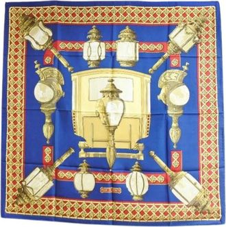 Herm&egrave;s Pre-owned Scarves, female, Multicolor, Size: ONE SIZE Pre-owned Silk Scarf