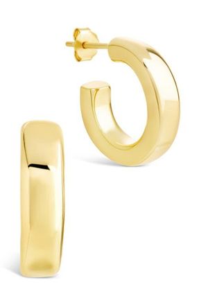 Sterling Forever Marisa Hoop Earrings in Gold at Nordstrom