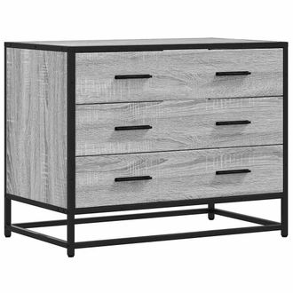 Berkfield Home Drawer Cabinet Grey Sonoma 70x41x56 cm Engineered Wood | Size: 70 x 41 x 56 cm
